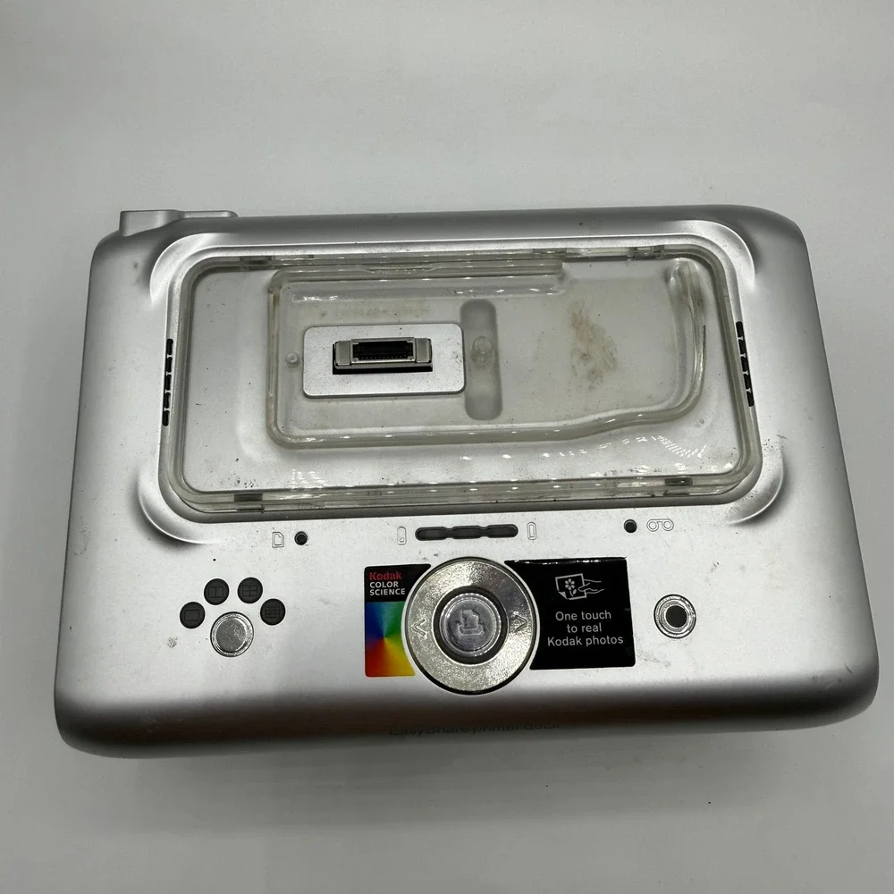 Kodak EasyShare DX7440 Digital Camera & Printer Dock Silver Untested For Parts